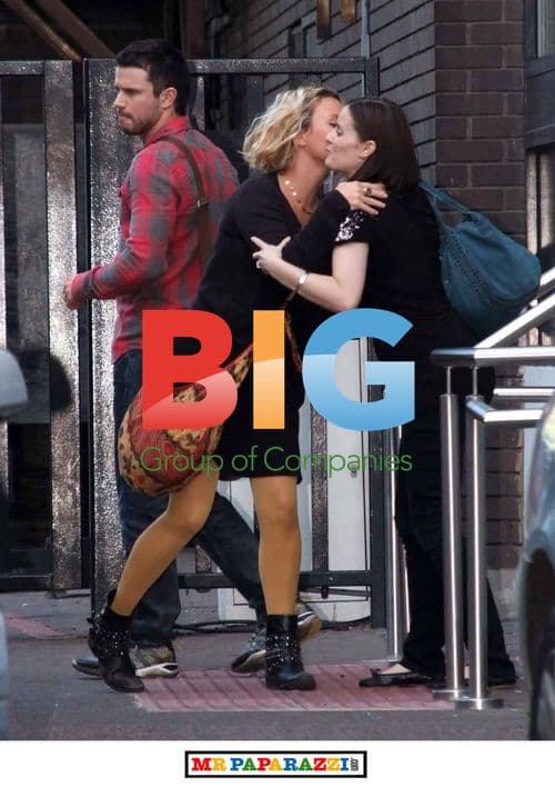 Neil McDermott and Charlie Brooks seen at ITV studios