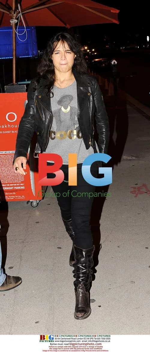 Michelle Rodriguez grabs dinner in West Hollywood