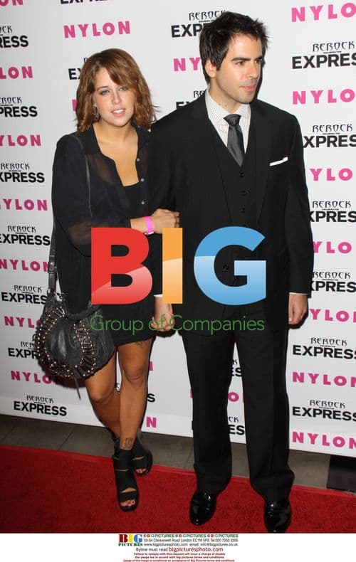 Peaches Geldof and Eli Roth at NYLON Magazine event