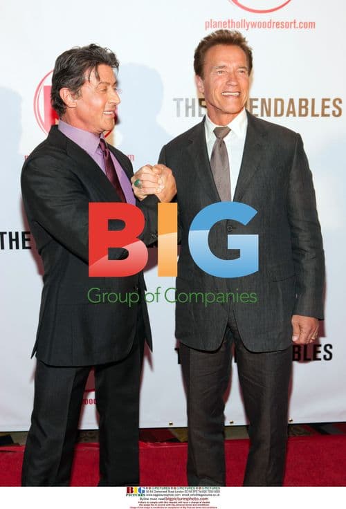 Stallone and Schwarzenegger at 'The Expendables' Premiere