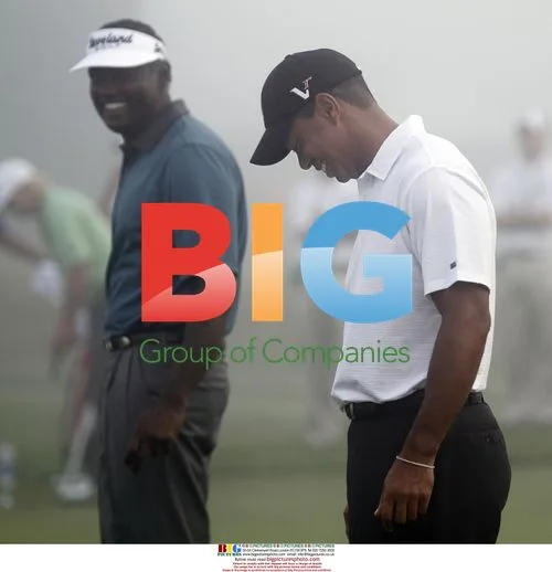 Vijay Singh and Tiger Woods at PGA Championship