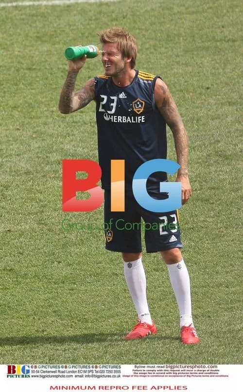 David Beckham practices in New Jersey