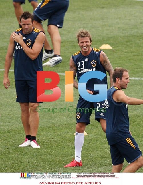 David Beckham Practices in New Jersey