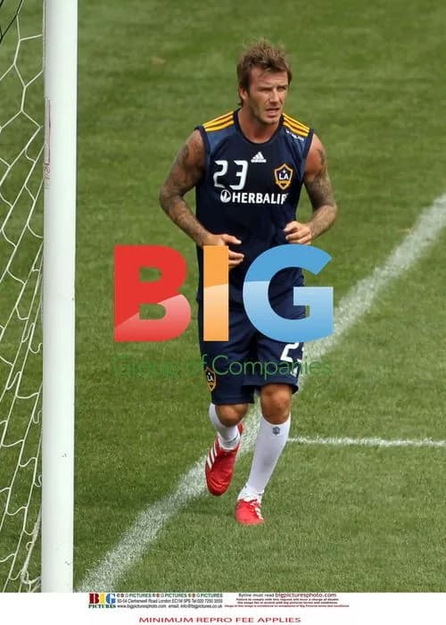 David Beckham Practices in Hoboken, NJ