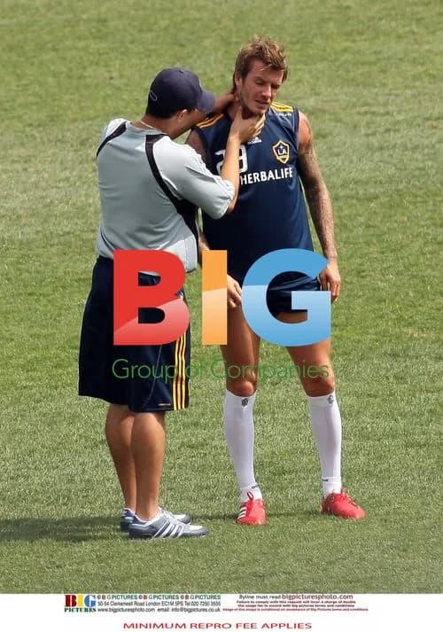 David Beckham practices in Hoboken, NJ