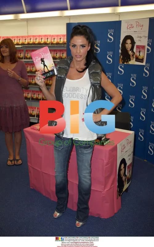 Katie Price Signs Book at WH Smith