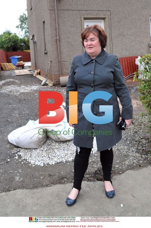 Susan Boyle Laughs Near Home