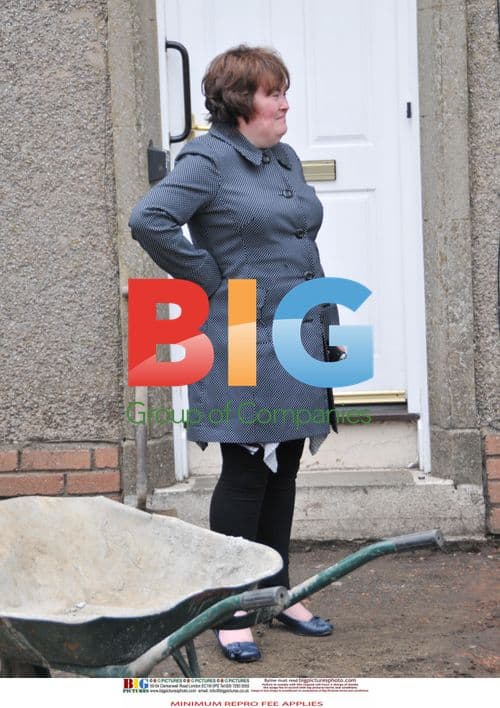 Susan Boyle Laughs Near Home