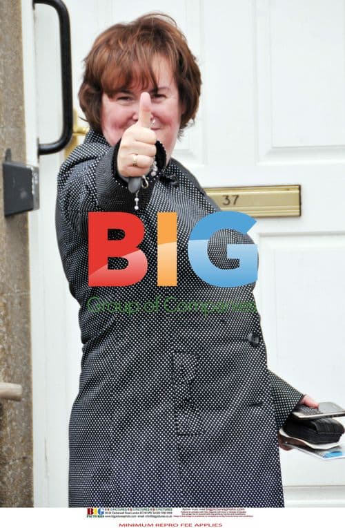 Singer Susan Boyle Laughing Near Home