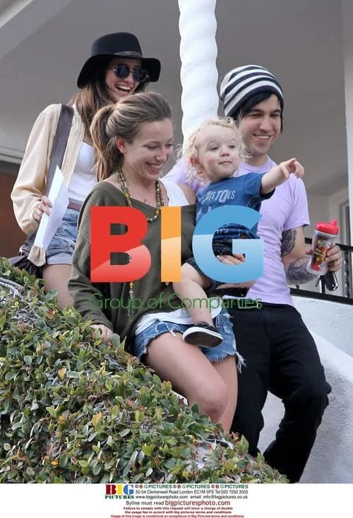 Ashlee Simpson and Pete Wentz with son Bronx