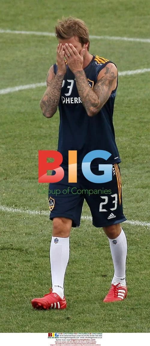 David Beckham Trains with LA Galaxy