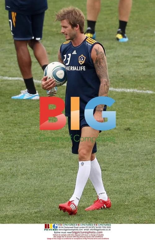 David Beckham Trains with LA Galaxy