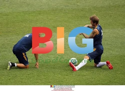 David Beckham Trains with LA Galaxy