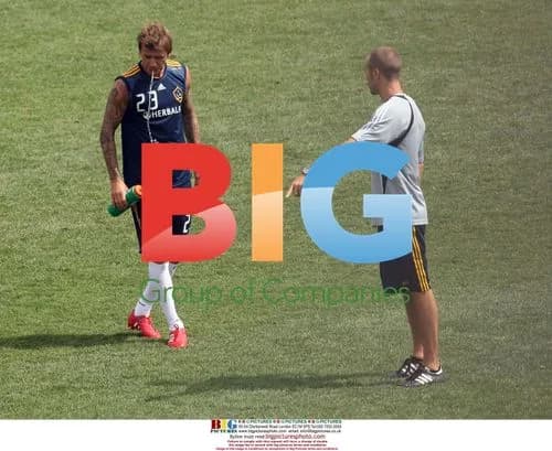 David Beckham trains with LA Galaxy