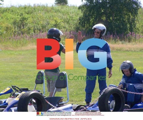 Prince Carl Philip and Sofia Hellqvist at Go-Kart Event
