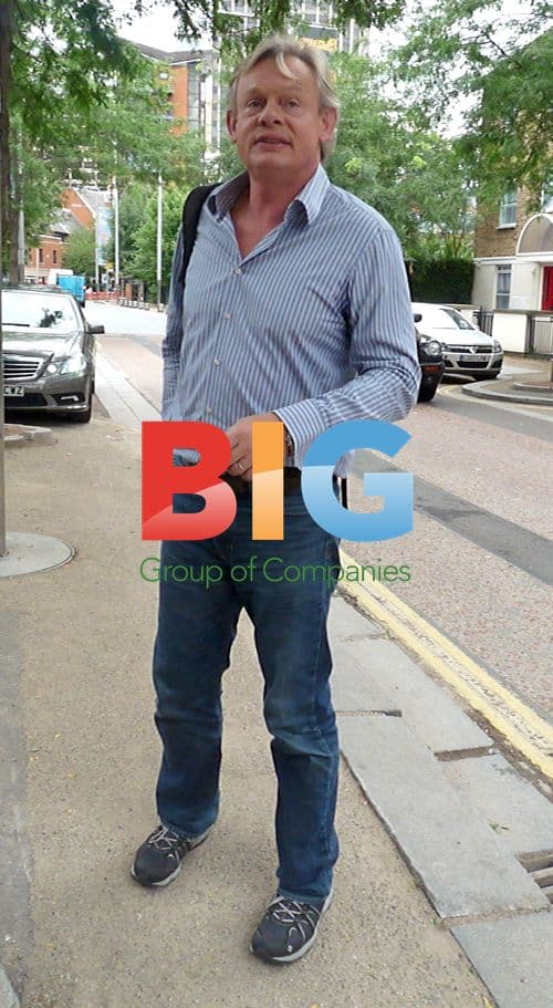 Martin Clunes Outside London Studios