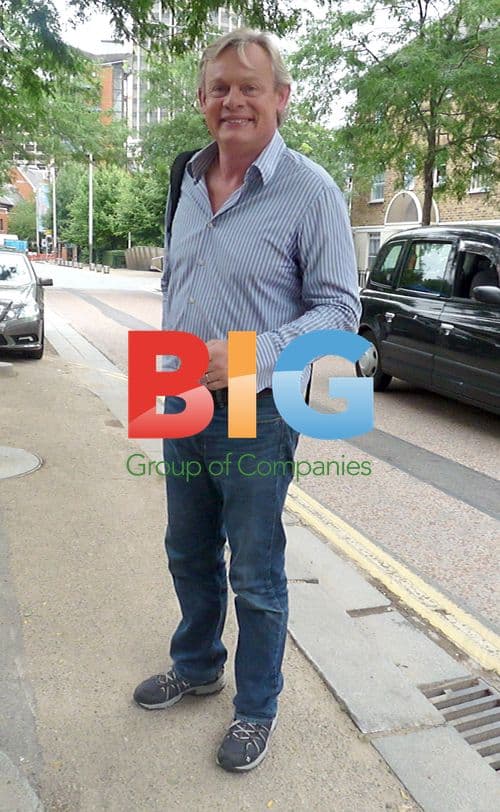 Martin Clunes Outside London Studios