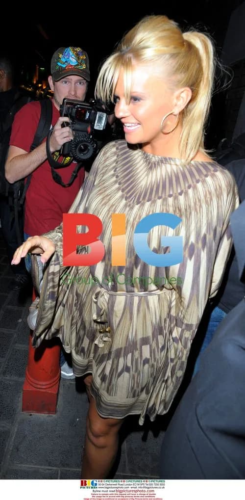 Kerry Katona Leaves Cinema