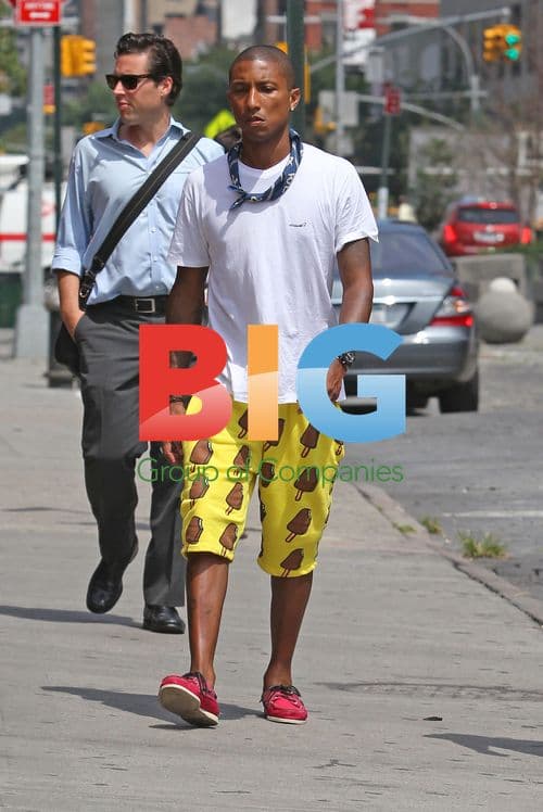 Pharrell Williams Casual Lunch