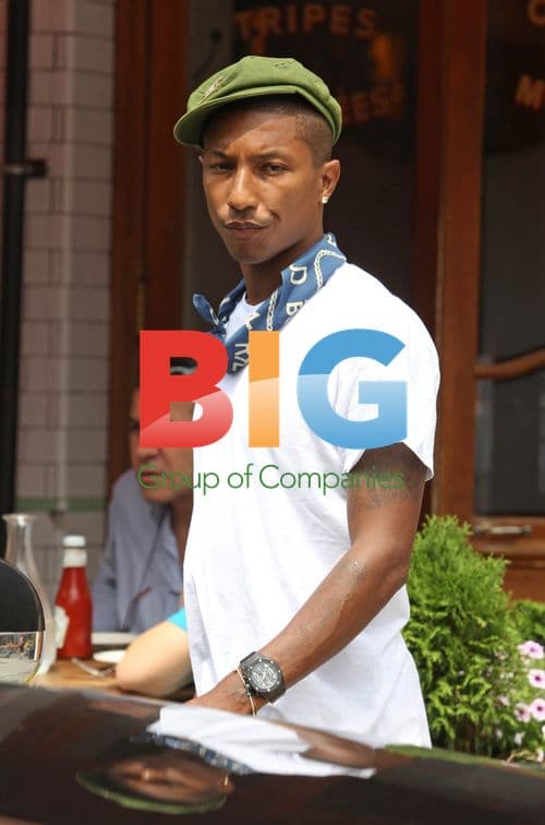 Pharrell Williams Casual Lunch in NYC