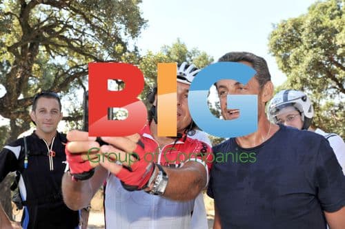 Nicolas Sarkozy and sons at Cap Negre