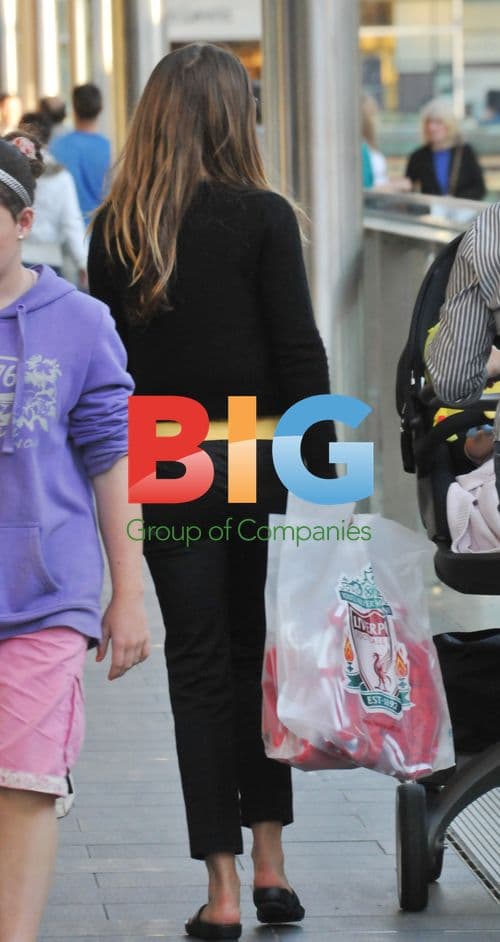 Carly Cole Shopping at Liverpool FC Shop