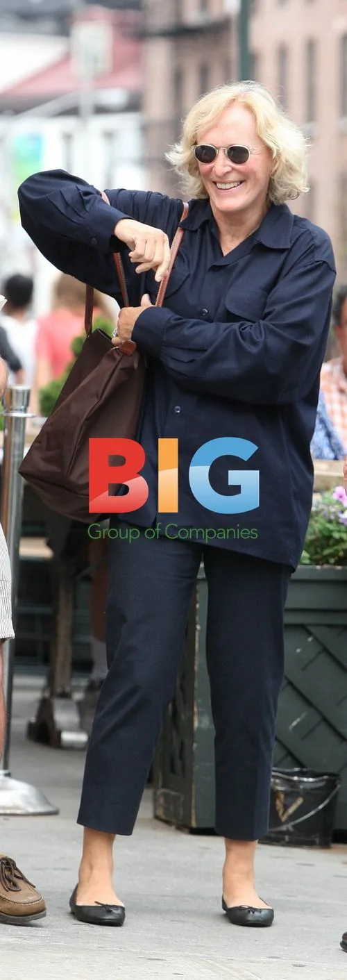 Glenn Close and friends leave Pastis restaurant
