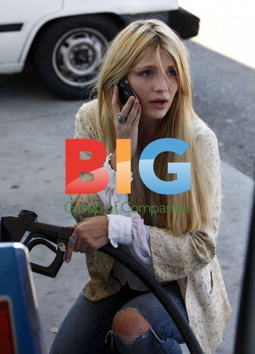 Mischa Barton at Gas Station in LA