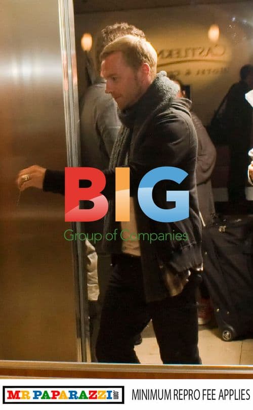 Boyzone Members Entering Lift