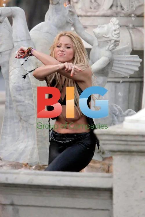 Shakira Filming Music Video in Barcelona