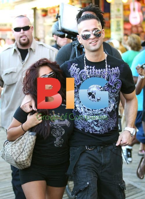 Jersey Shore Cast on Set in Seaside Heights