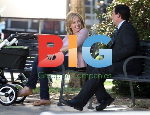 Steve Carell on set of The Office (USA)