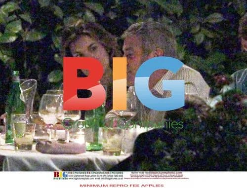 Clooney and Canalis Dine at Villa Oleandra