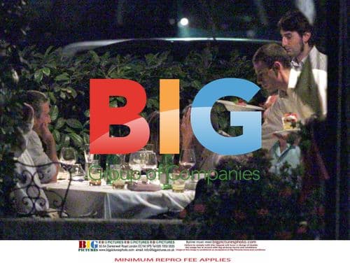 Clooney and Canalis Dinner in Italy
