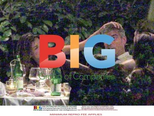 Clooney and Canalis Dine in Italy