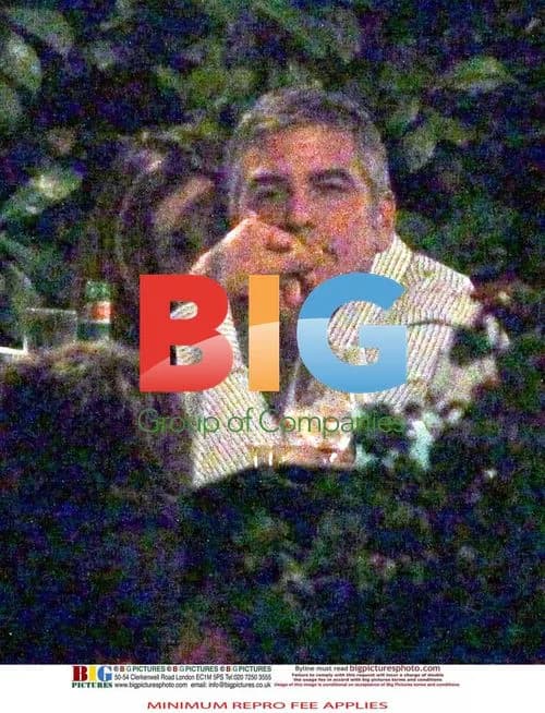 Clooney and Canalis Dine in Italy
