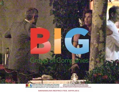 George Clooney and Elisabetta Canalis Dine in Italy