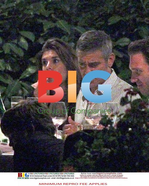George Clooney and Elisabetta Canalis Dinner Date