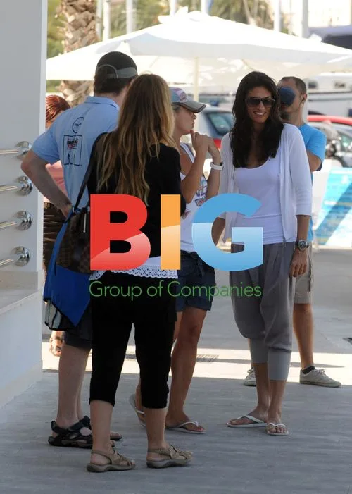 Gabriela Sabatini takes boat in Croatia