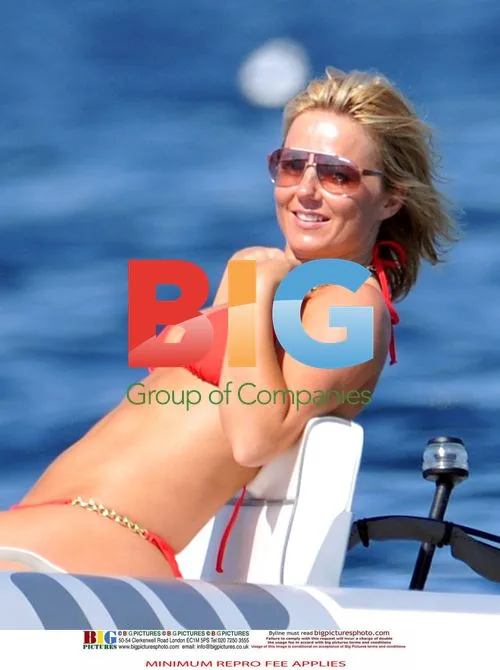 Geri Halliwell and Henry Beckwith in Saint Tropez