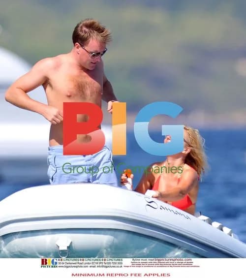Geri Halliwell and Henry Beckwith in Saint Tropez