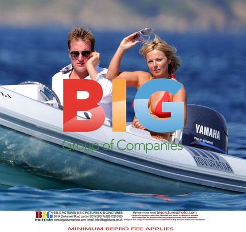 Geri Halliwell and boyfriend Henry Beckwith in Saint Tropez