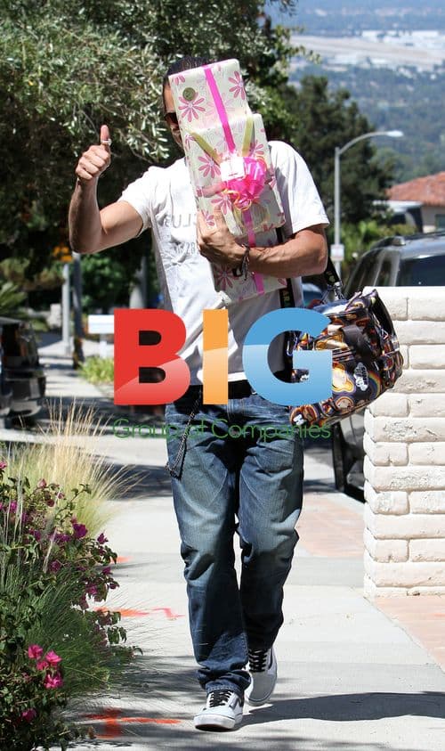 Gwen Stefani and Family at Pool Party