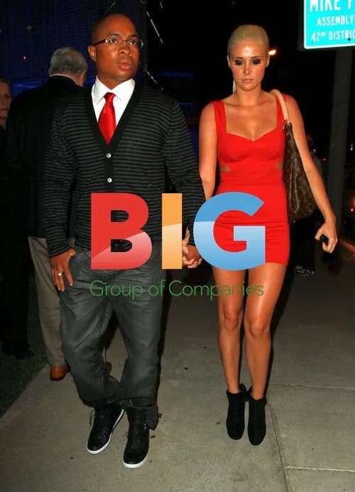Karissa Shannon and Sam Jones III Leaving BOA Steakhouse
