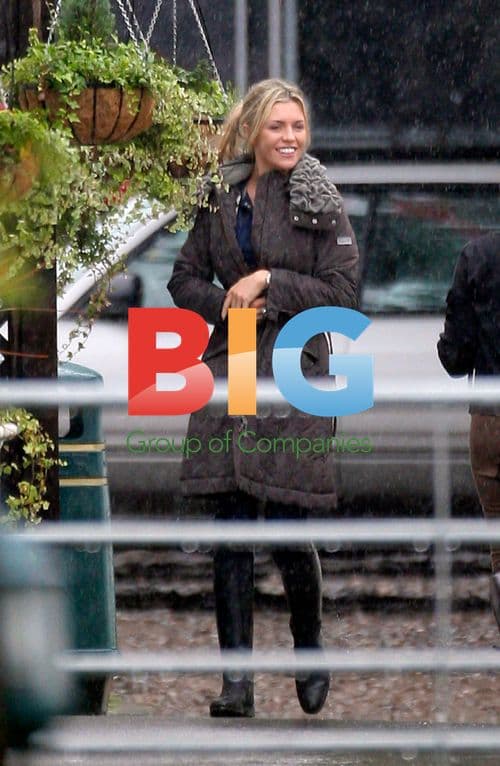 Abi Clancy Goes Horse Riding in the Rain