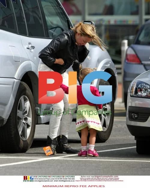 Charlotte Church and daughter at toy shop