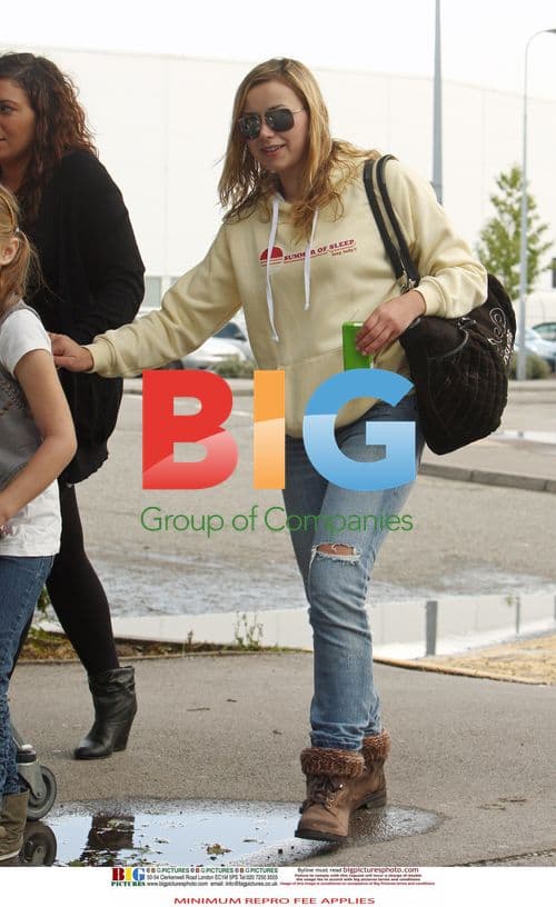 Charlotte Church goes shopping in Cardiff