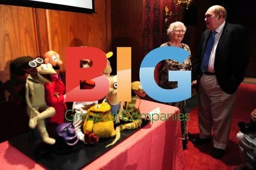 Jane Henson and Willard Scott at Muppets Donation Ceremony