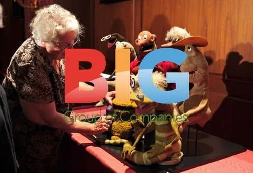 Jane Henson with Muppet characters