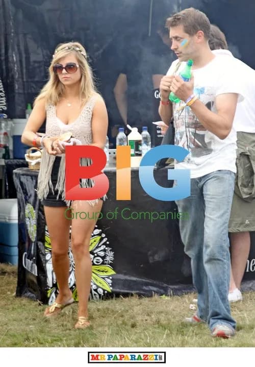 Tina O'Brien and Boyfriend at V Festival